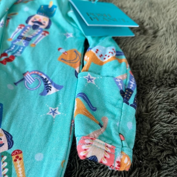 Posh Peanut NEW Holiday Christmas Nutcracker Footie Zip Preemie Bamboo - Picture 5 of 12